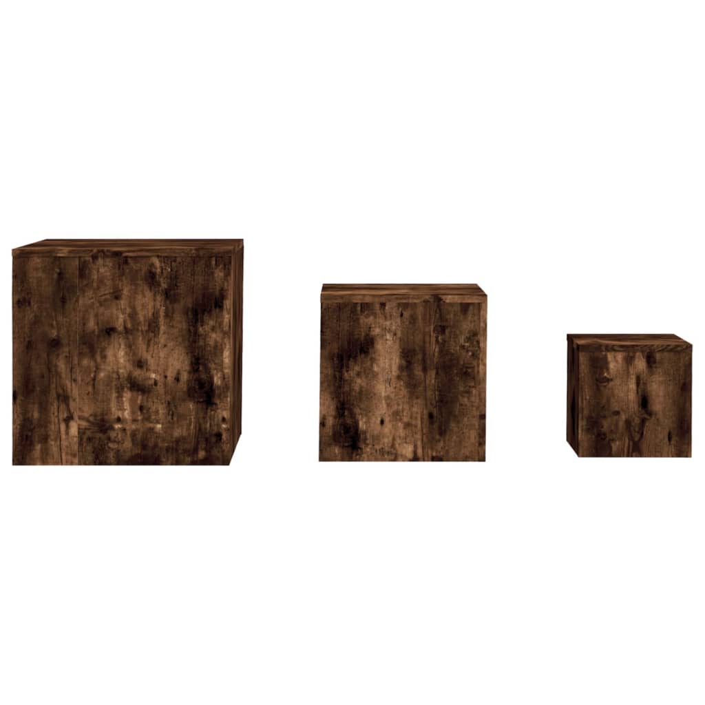 side-tables-3-pcs-smoked-oak-engineered-wood At Willow and Wine USA!