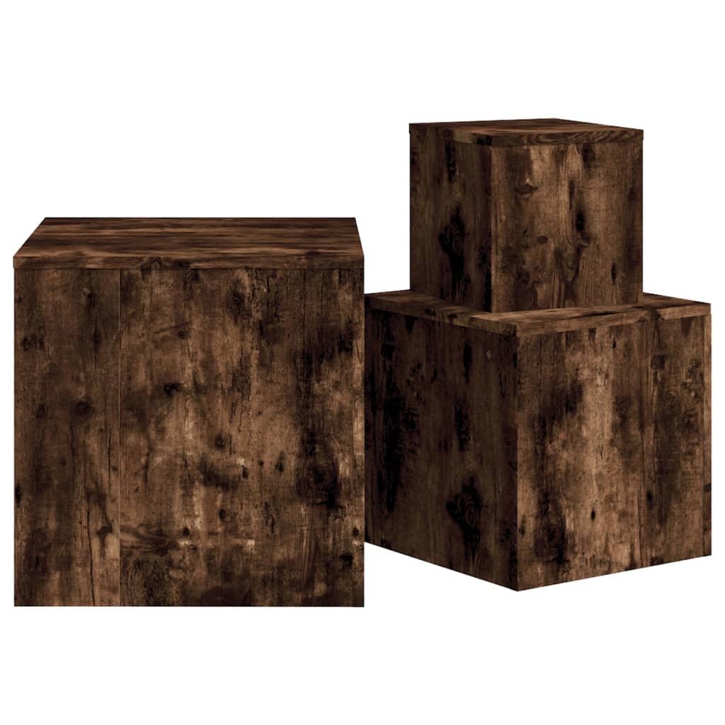 side-tables-3-pcs-smoked-oak-engineered-wood At Willow and Wine USA!