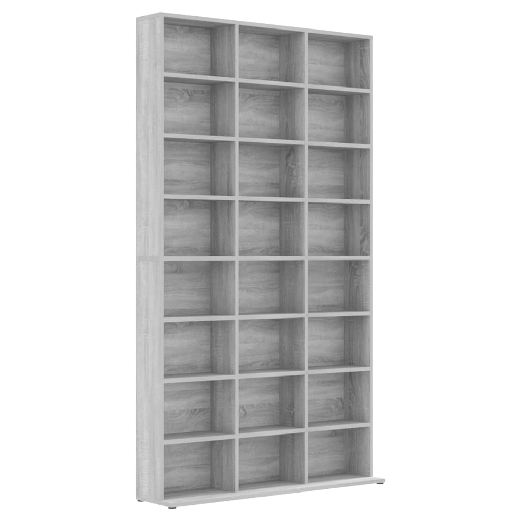 CD Cabinet Gray Sonoma 40.2"x9.1"x69.9" Engineered Wood