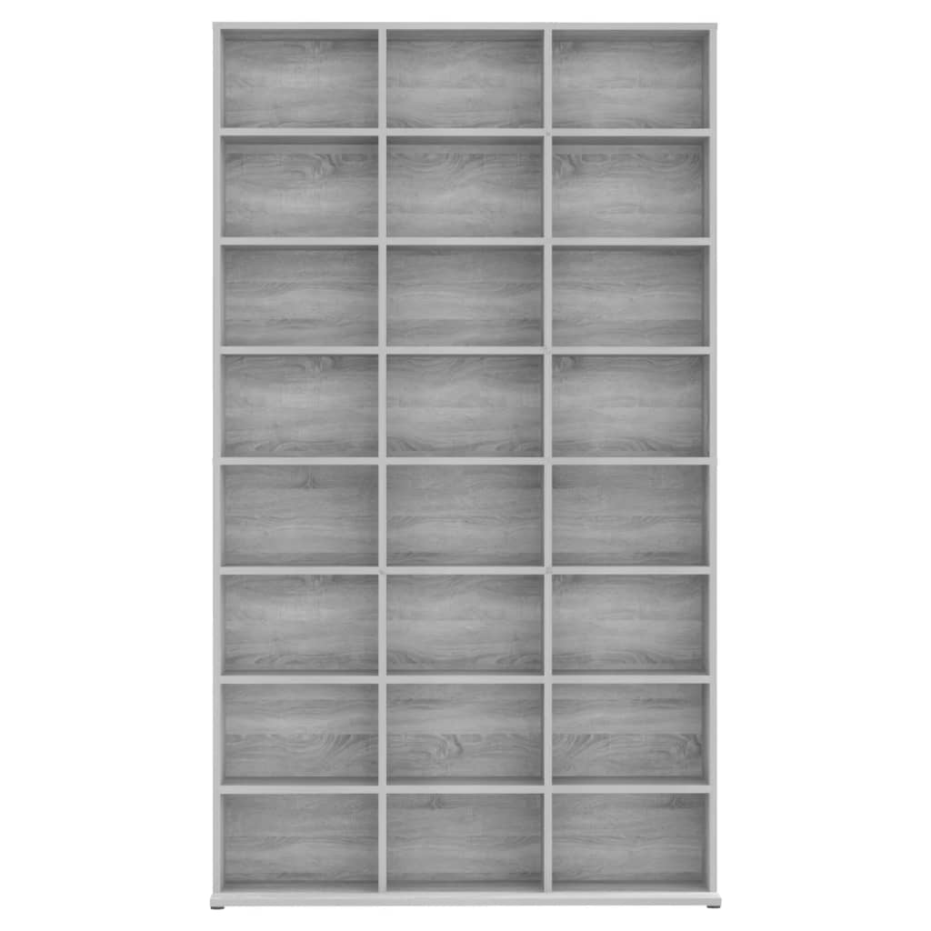 CD Cabinet Gray Sonoma 40.2"x9.1"x69.9" Engineered Wood