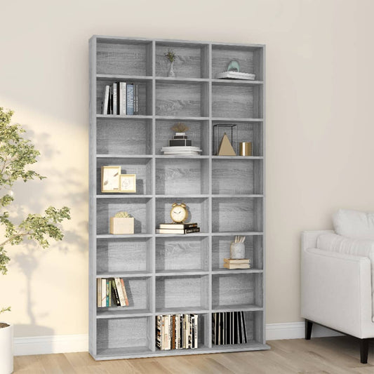 CD Cabinet Gray Sonoma 40.2"x9.1"x69.9" Engineered Wood