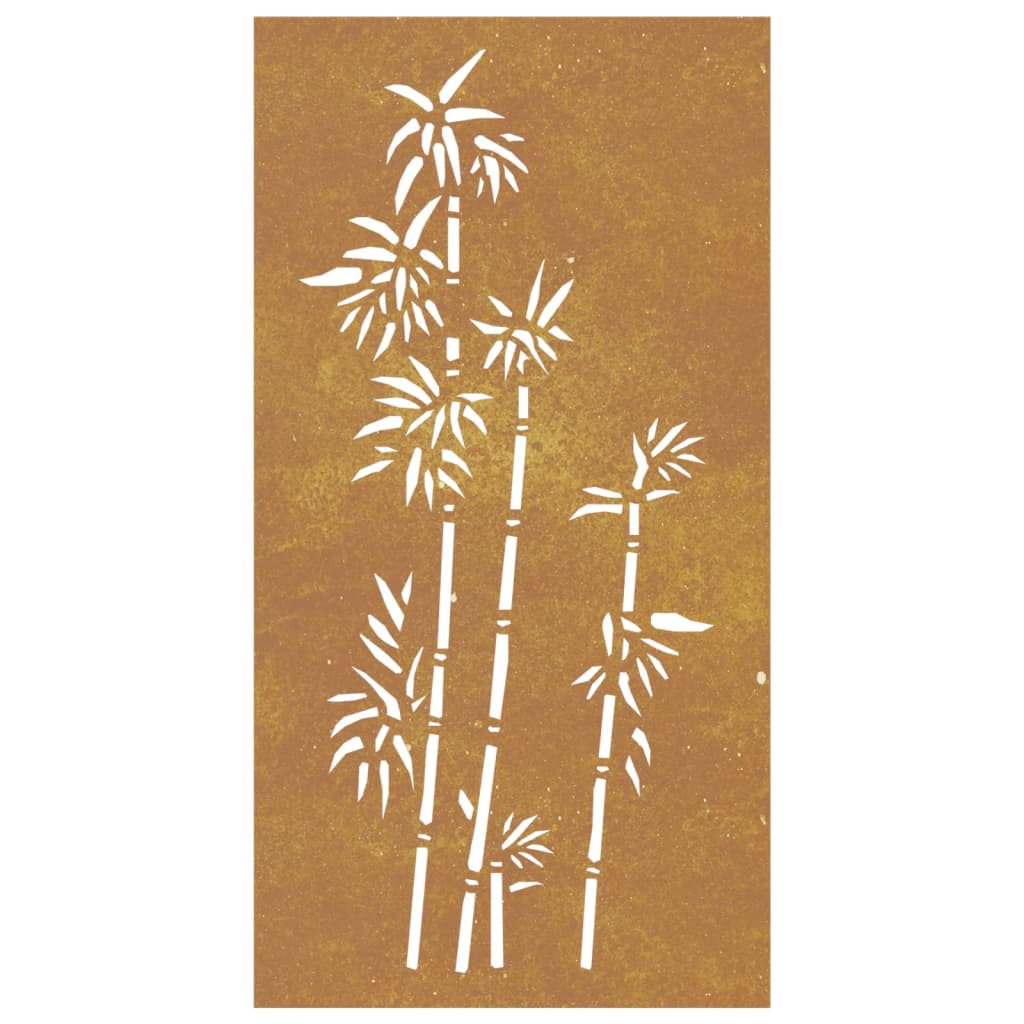 patio-wall-decoration-41-3-x21-7-corten-steel-bamboo-design-1 At Willow and Wine USA!