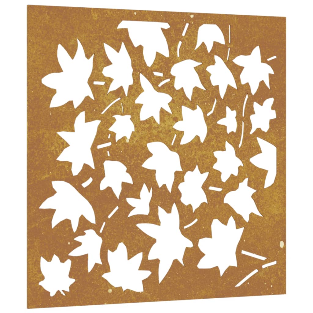 patio-wall-decoration-21-7-x21-7-corten-steel-maple-leaf-design At Willow and Wine USA!