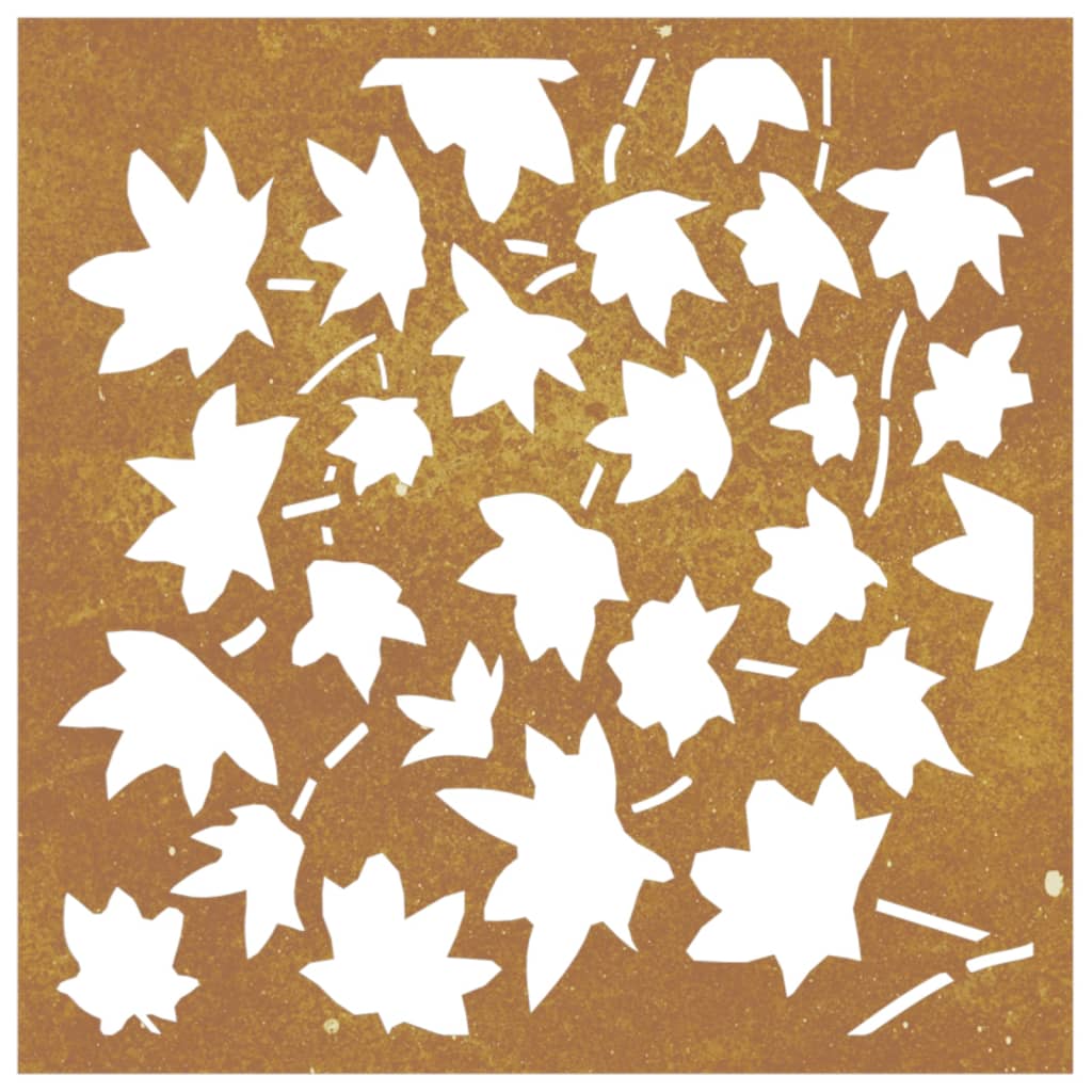 patio-wall-decoration-21-7-x21-7-corten-steel-maple-leaf-design At Willow and Wine USA!