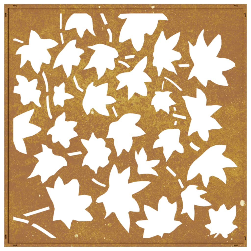 patio-wall-decoration-21-7-x21-7-corten-steel-maple-leaf-design At Willow and Wine USA!