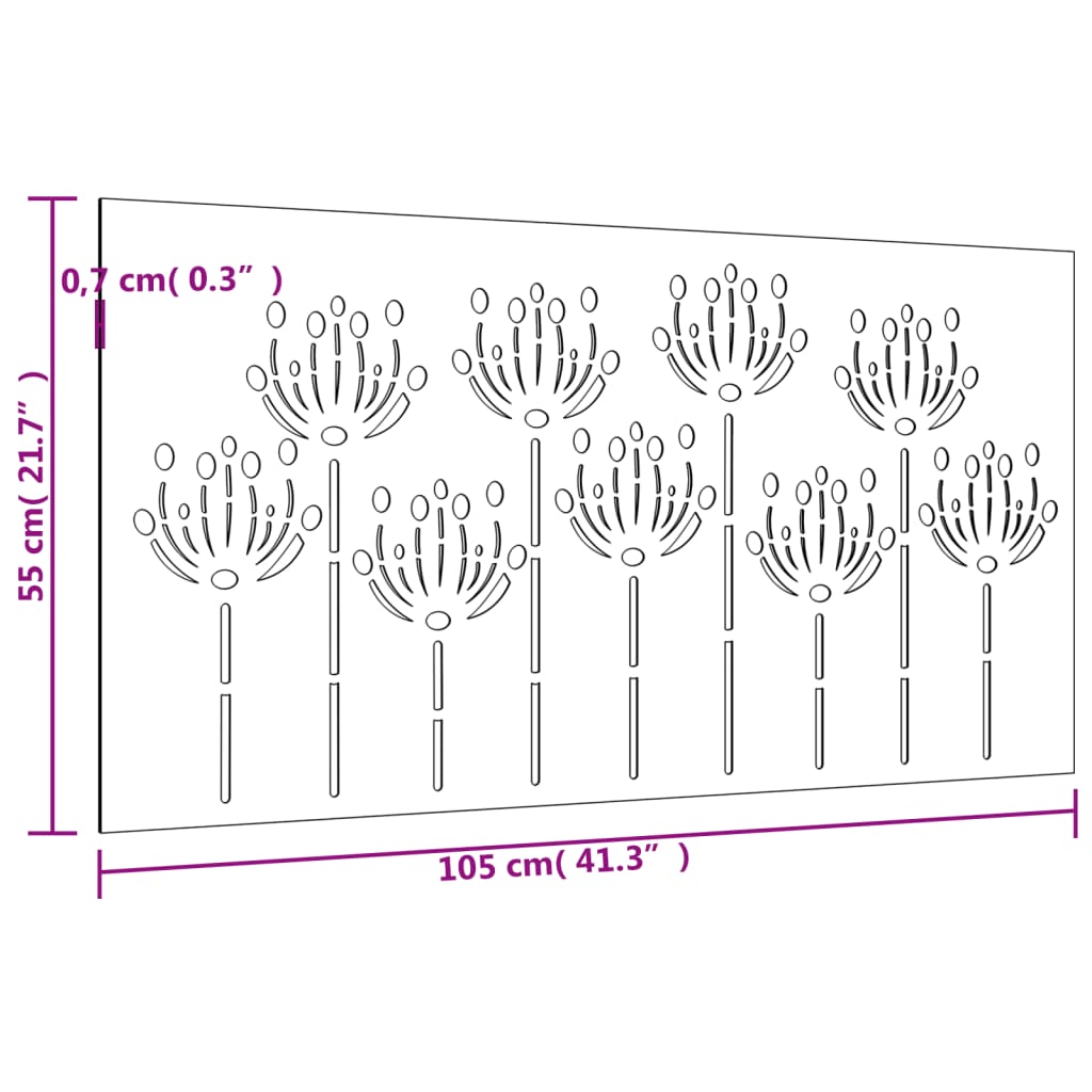 patio-wall-decoration-41-3-x21-7-corten-steel-flower-design-1 At Willow and Wine USA!