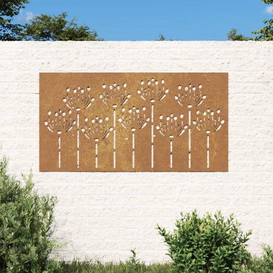 patio-wall-decoration-41-3-x21-7-corten-steel-flower-design-1 At Willow and Wine USA!