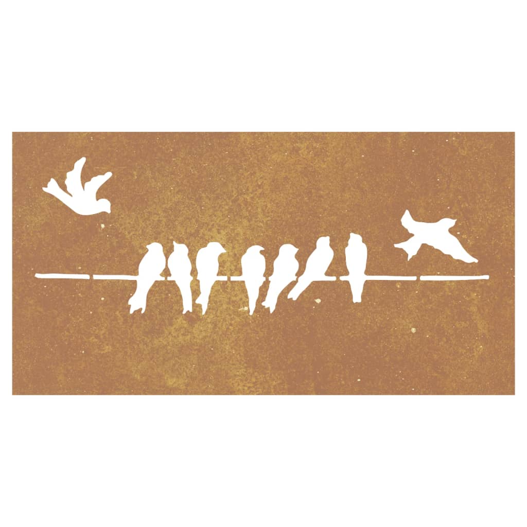 patio-wall-decoration-41-3-x21-7-corten-steel-bird-design At Willow and Wine USA!