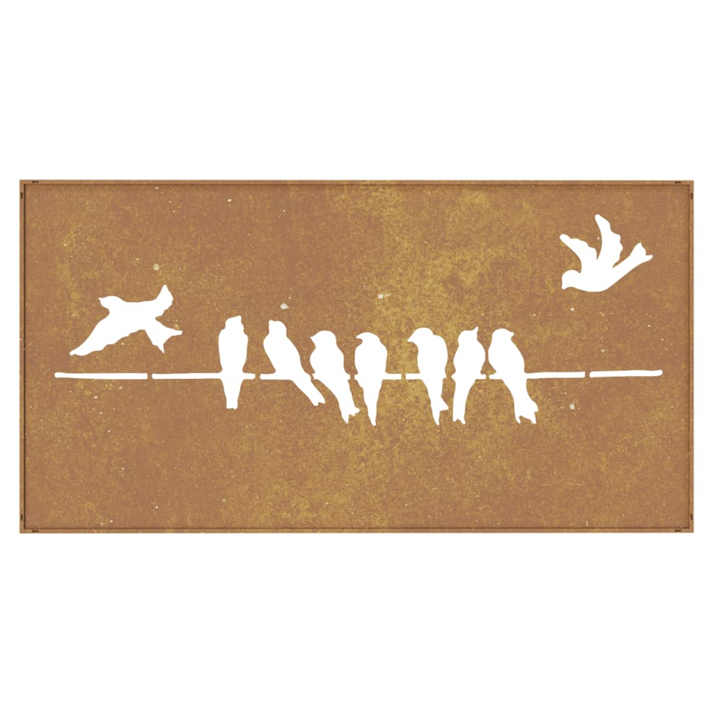 patio-wall-decoration-41-3-x21-7-corten-steel-bird-design At Willow and Wine USA!