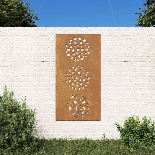 patio-wall-decoration-41-3-x21-7-corten-steel-leaf-design At Willow and Wine USA!