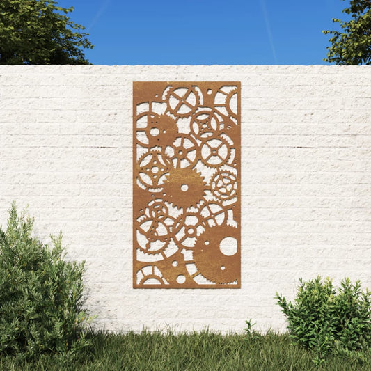 patio-wall-decoration-41-3-x21-7-corten-steel-gear-wheel-design At Willow and Wine USA!