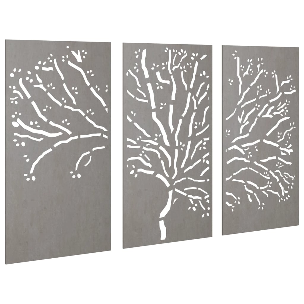 patio-wall-decorations-3-pcs-41-3-x21-7-corten-steel-tree-design At Willow and Wine USA!