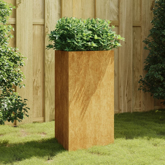 garden-planter-19-7-x16-9-x29-5-corten-steel At Willow and Wine USA!