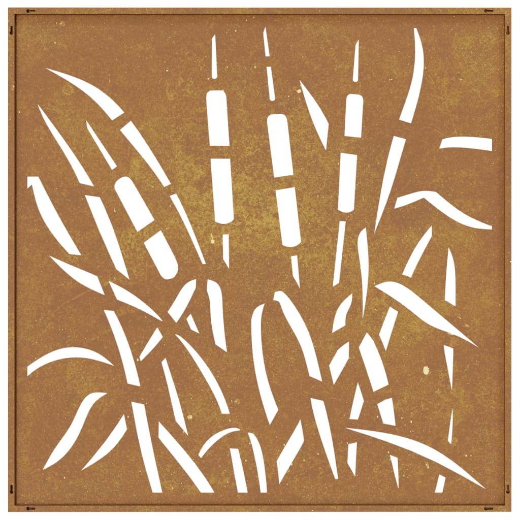 patio-wall-decoration-21-7-x21-7-corten-steel-grass-design At Willow and Wine USA!