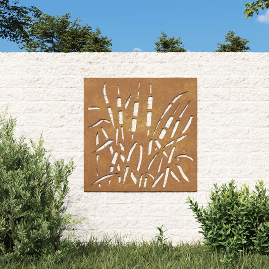 patio-wall-decoration-21-7-x21-7-corten-steel-grass-design At Willow and Wine USA!