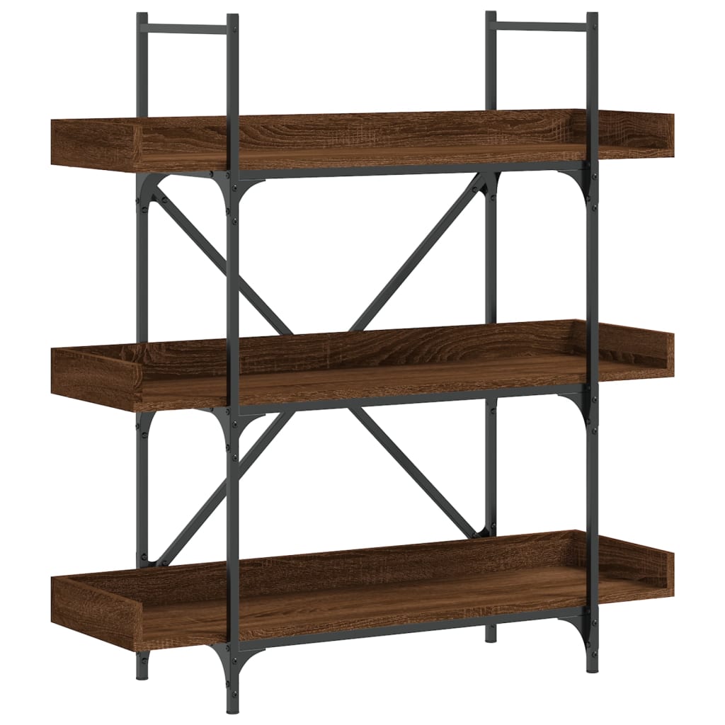 bookcase-3-tier-brown-oak-39-4-x13-x42-7-engineered-wood At Willow and Wine USA!