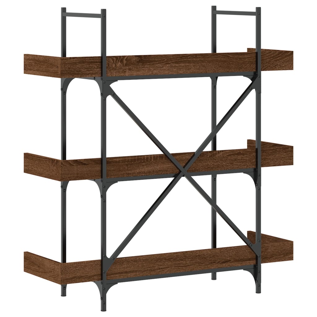 bookcase-3-tier-brown-oak-39-4-x13-x42-7-engineered-wood At Willow and Wine USA!