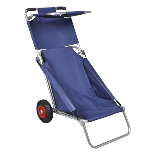 beach-trolley-with-wheels-portable-foldable-blue At Willow and Wine USA!