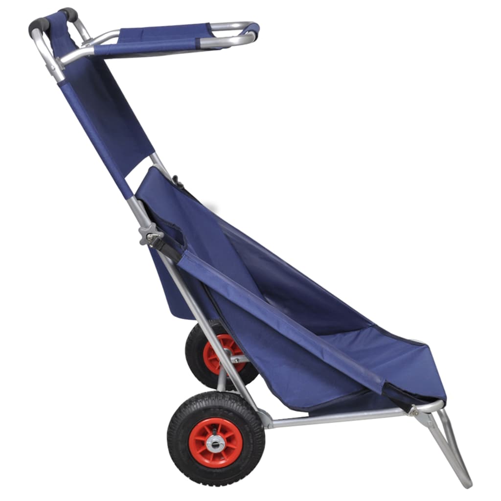 beach-trolley-with-wheels-portable-foldable-blue At Willow and Wine USA!