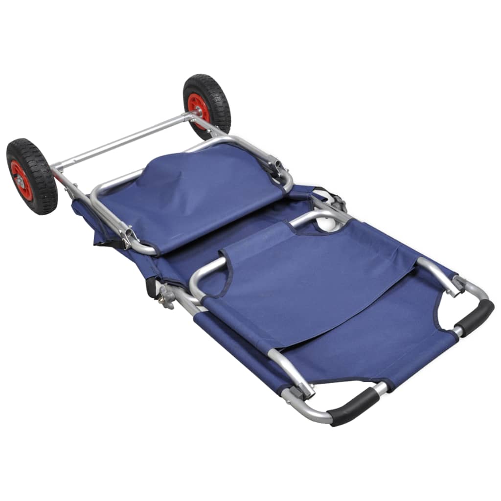 beach-trolley-with-wheels-portable-foldable-blue At Willow and Wine USA!