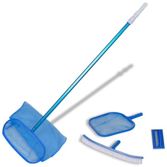 pool-cleaning-set-brush-2-leaf-skimmers-1-telescopic-pole At Willow and Wine USA!