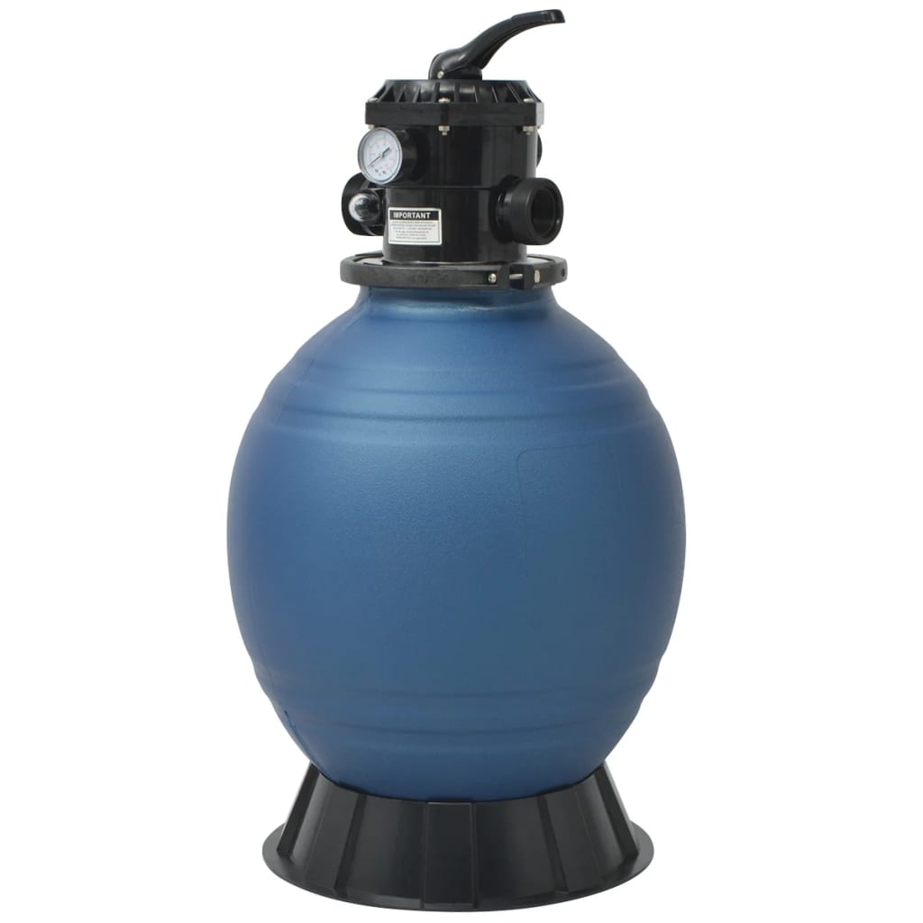 pool-sand-filter-with-6-position-valve-blue-18-inch At Willow and Wine USA!