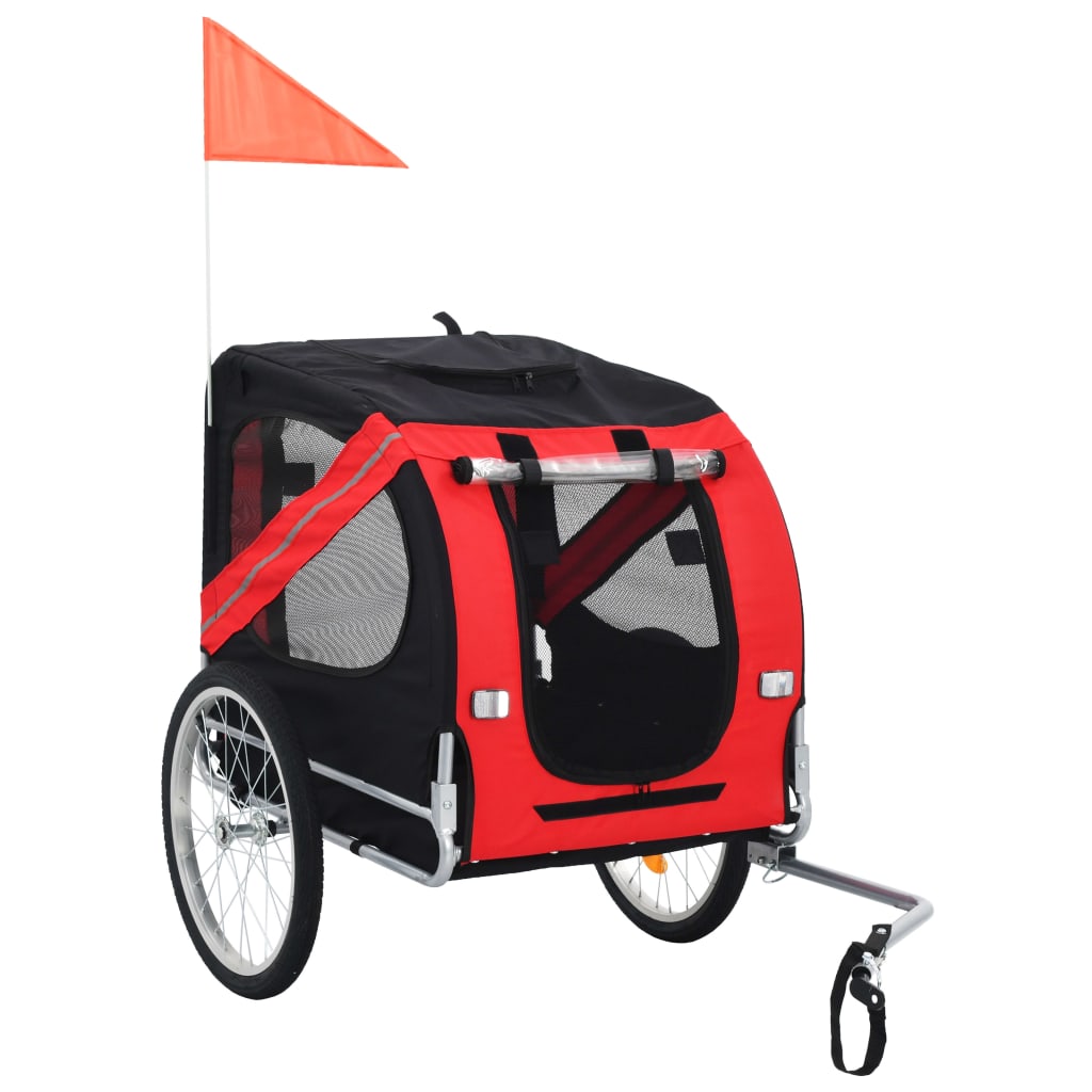 pet-bike-trailer-red-and-black At Willow and Wine USA!