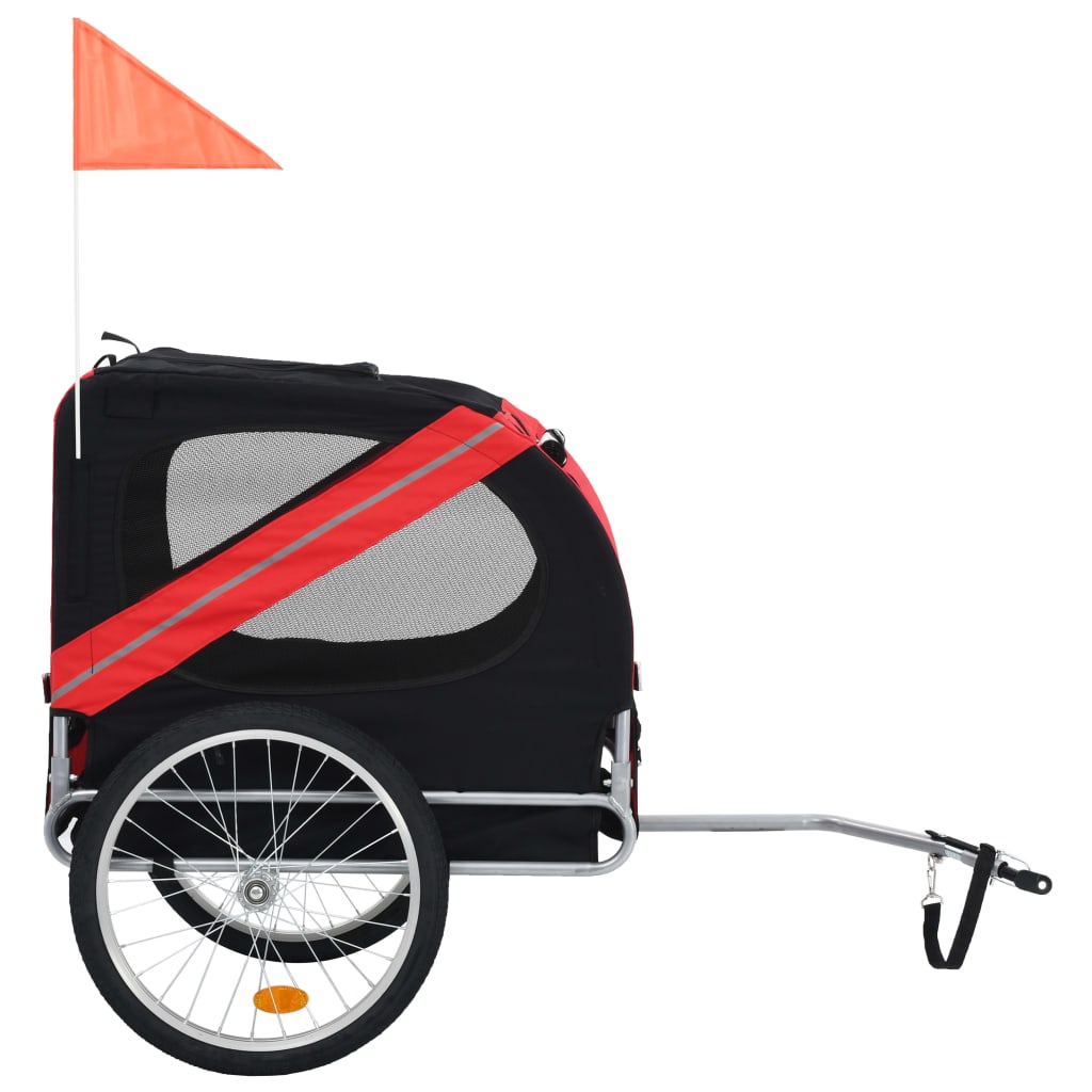 pet-bike-trailer-red-and-black At Willow and Wine USA!