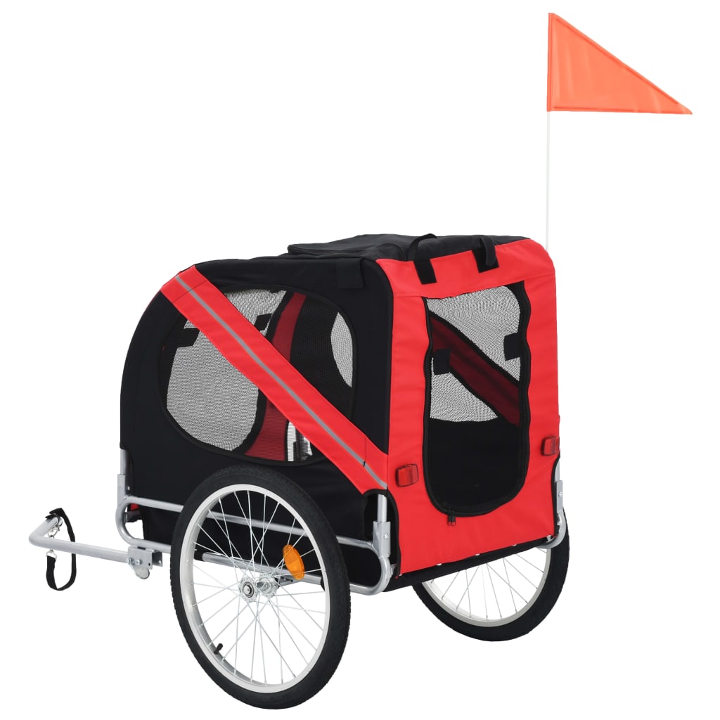 pet-bike-trailer-red-and-black At Willow and Wine USA!