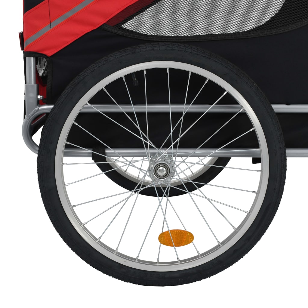 pet-bike-trailer-red-and-black At Willow and Wine USA!