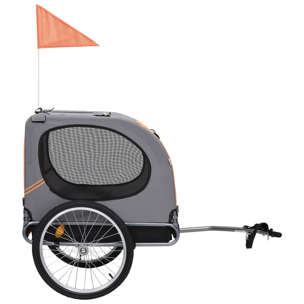 pet-bike-trailer-orange-and-gray At Willow and Wine USA!