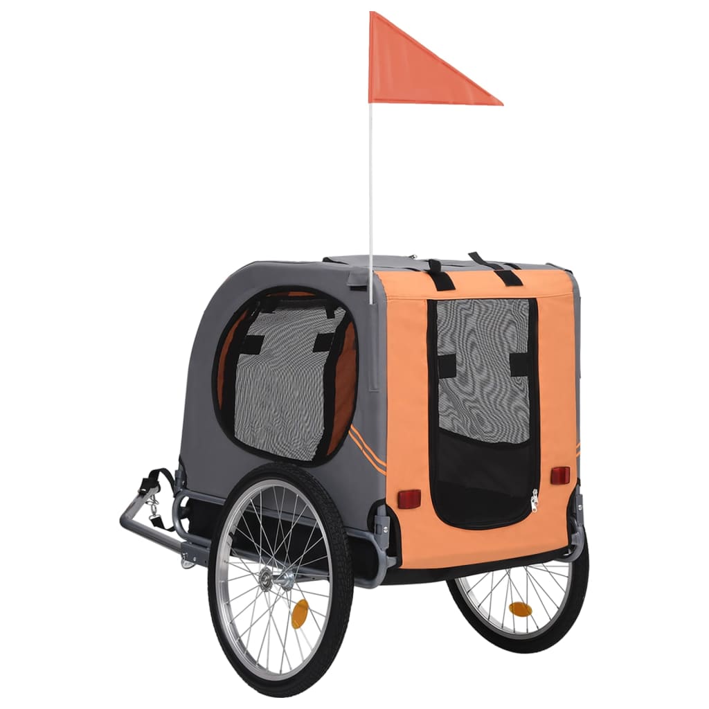 pet-bike-trailer-orange-and-gray At Willow and Wine USA!