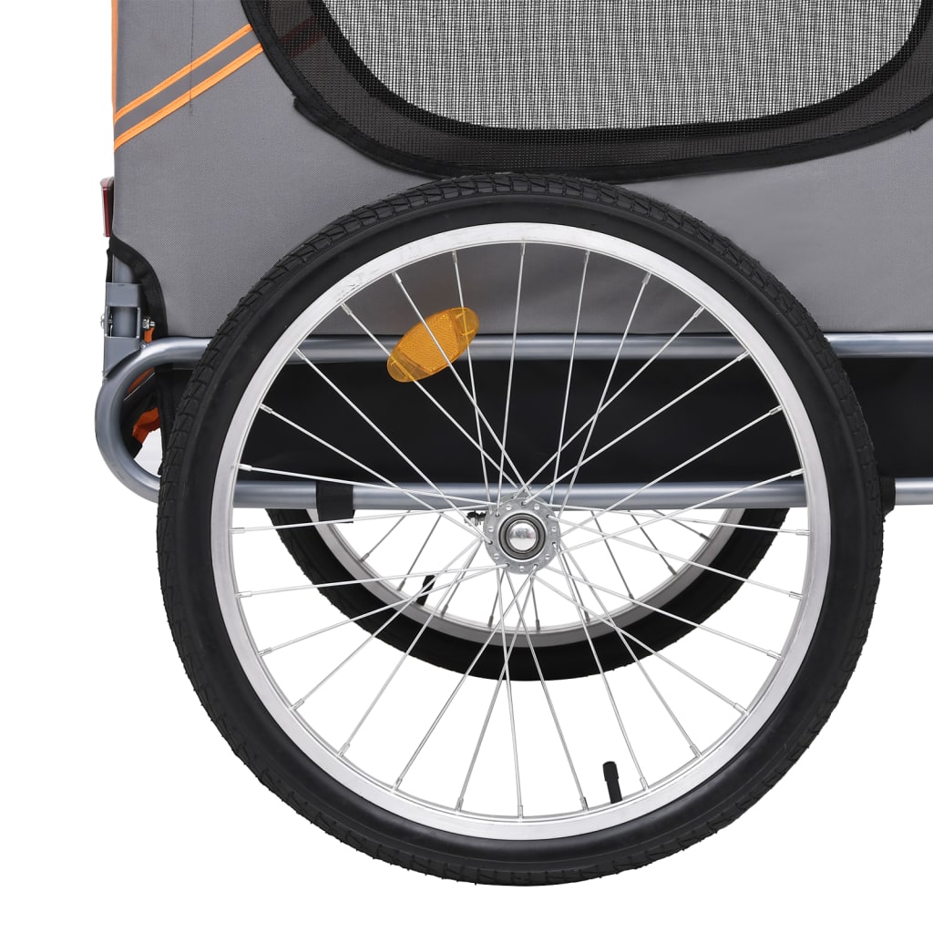 pet-bike-trailer-orange-and-gray At Willow and Wine USA!