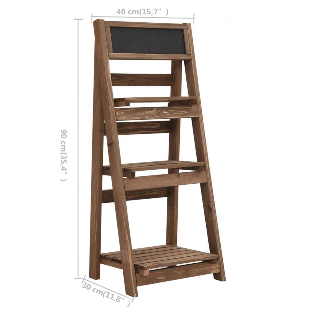 3-tier-plant-stand-with-blackboard-15-7-x11-8-x35-4-solid-fir-wood At Willow and Wine USA!