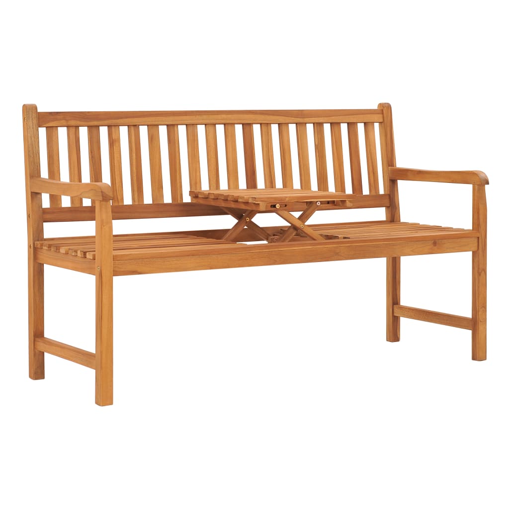 3-seater-patio-bench-with-table-59-1-solid-teak-wood-1 At Willow and Wine USA!