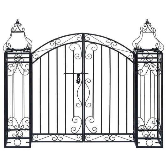 ornamental-garden-gate-wrought-iron-48-x8-1-x39-4 At Willow and Wine USA!