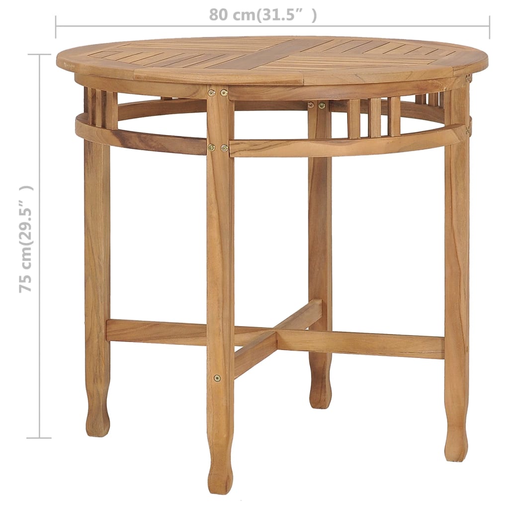 dining-table-o-31-5-solid-teak-wood At Willow and Wine USA!