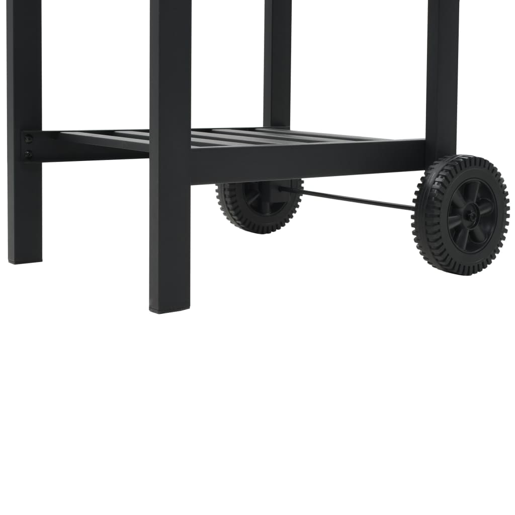 charcoal-fueled-bbq-grill-with-bottom-shelf-black-817803 At Willow and Wine USA!