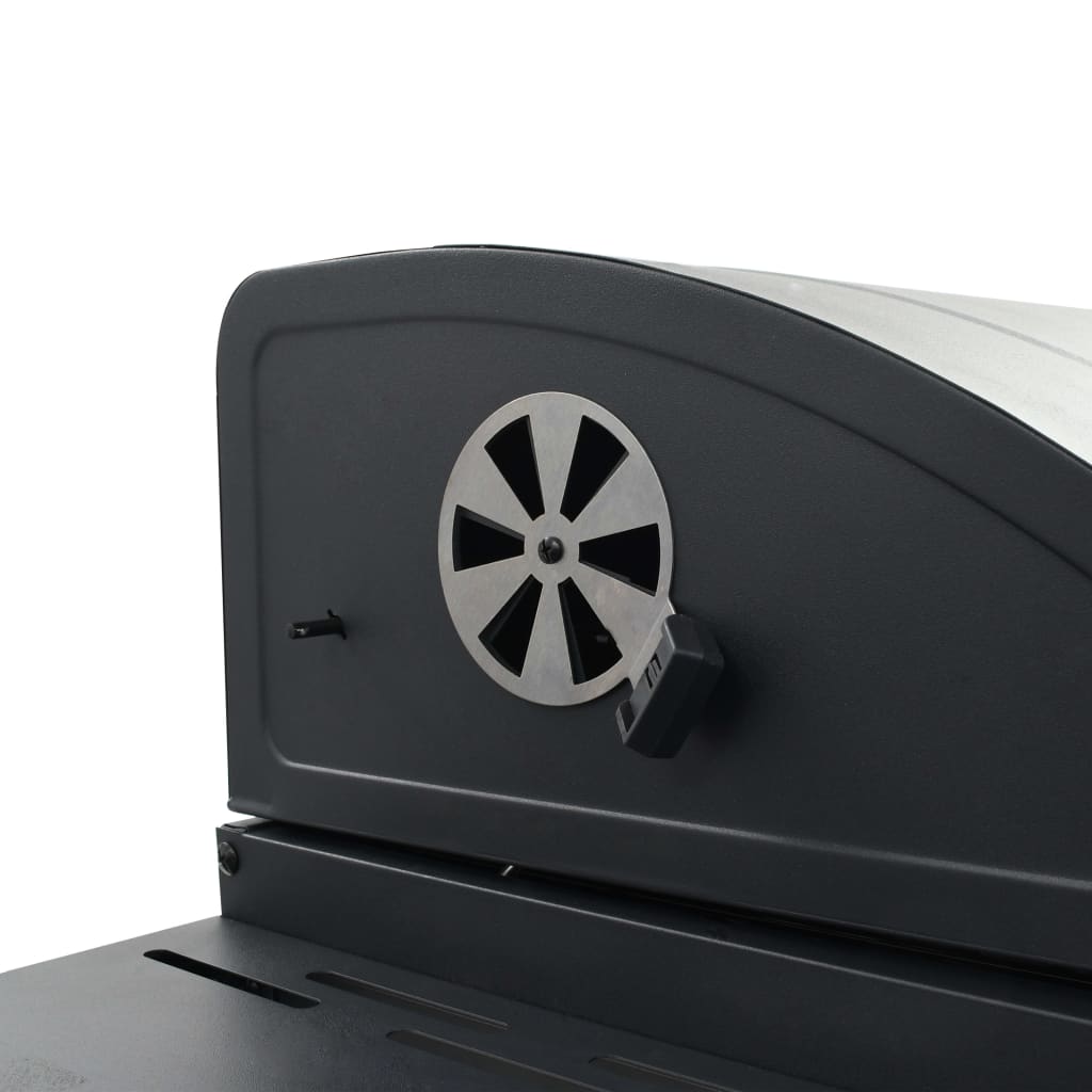 charcoal-fueled-bbq-grill-with-bottom-shelf-black-817803 At Willow and Wine USA!