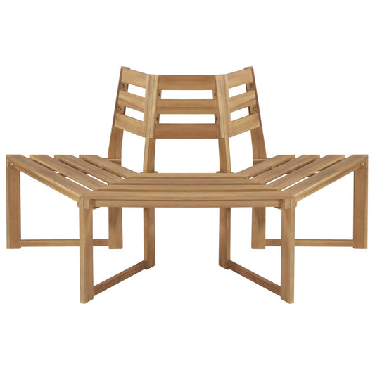 tree-bench-half-hexagonal-63-solid-acacia-wood At Willow and Wine USA!