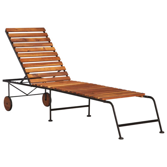 sun-lounger-with-steel-legs-solid-wood-acacia-1 At Willow and Wine USA!