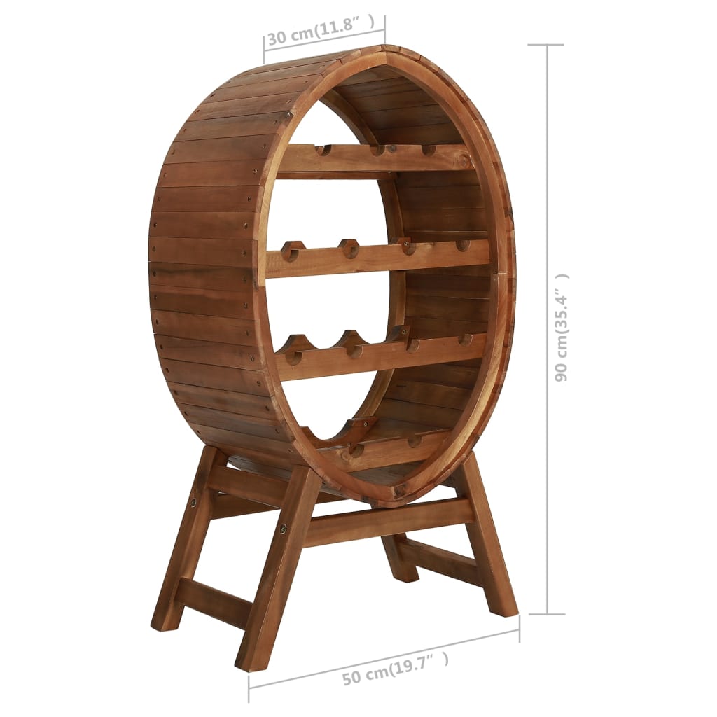 wine-rack-13-bottles-solid-acacia-wood At Willow and Wine USA!