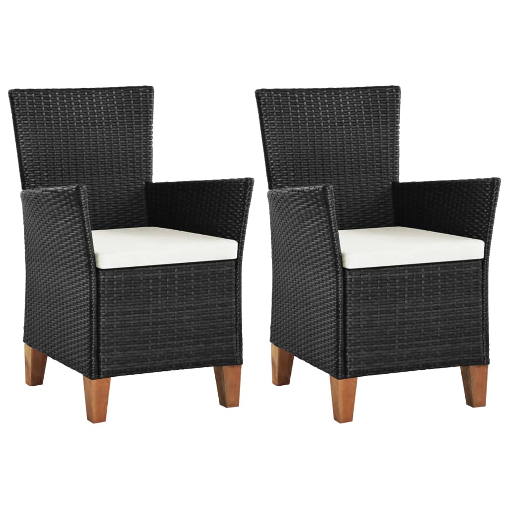patio-chairs-with-cushions-2-pcs-poly-rattan-black At Willow and Wine USA!