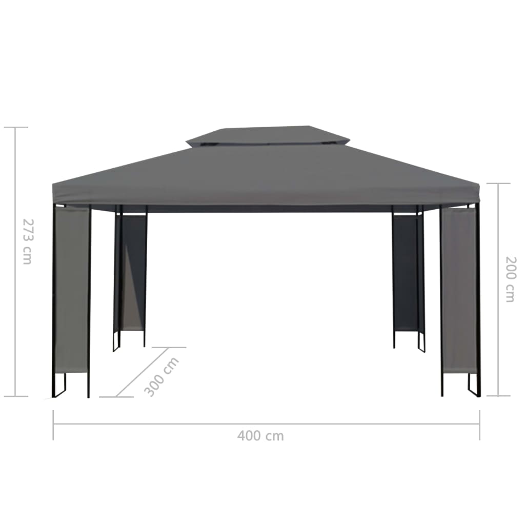 gazebo-anthracite-118-1-x-157-5 At Willow and Wine USA!