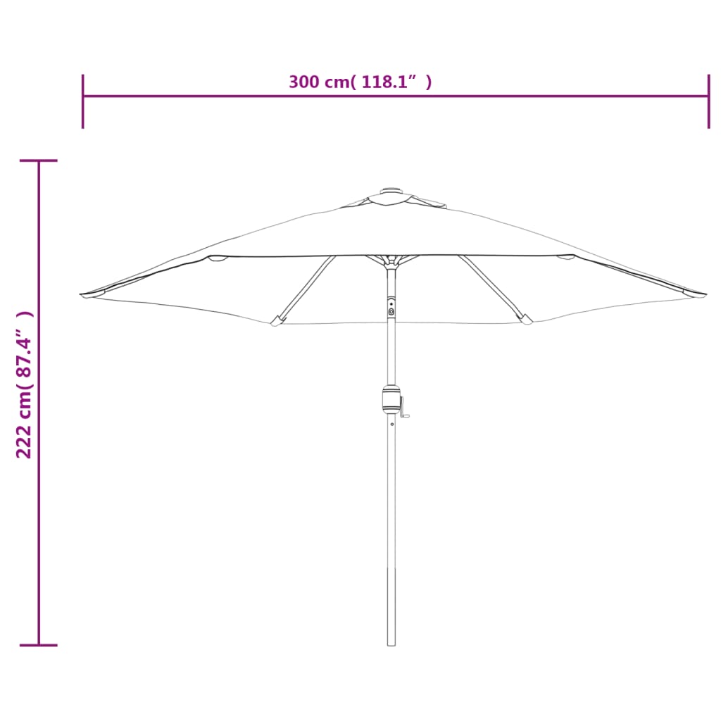 outdoor-parasol-with-metal-pole-118-anthracite At Willow and Wine USA!