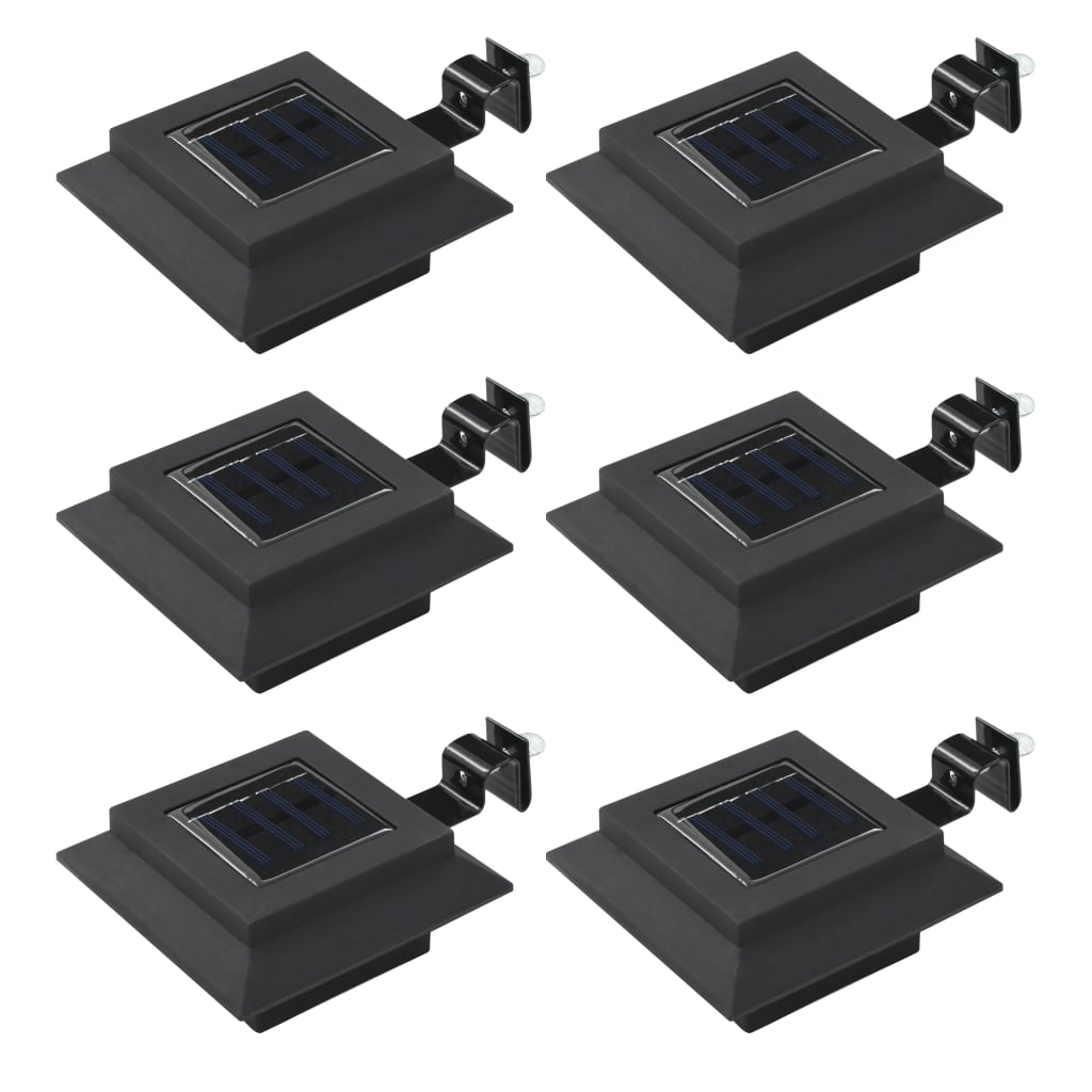 outdoor-solar-lamps-12-pcs-led-square-4-7-black At Willow and Wine USA!