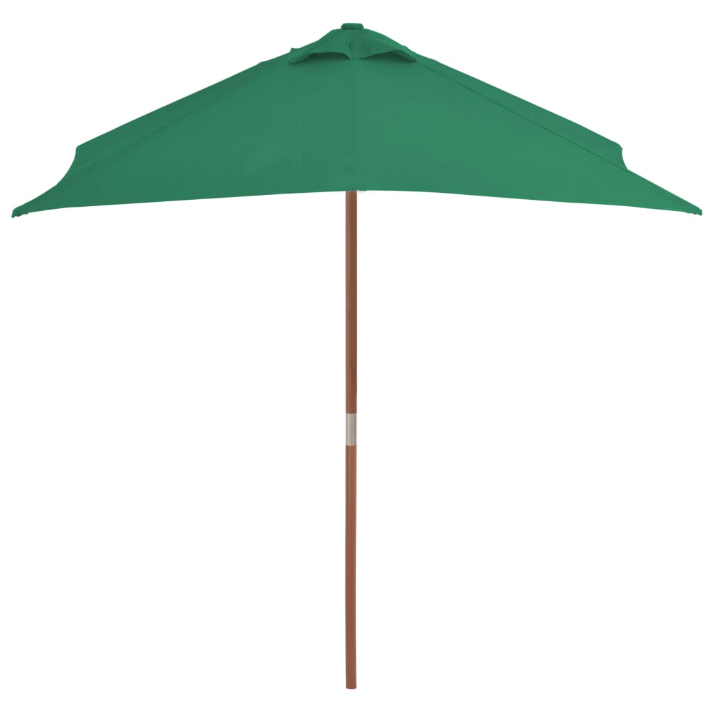 outdoor-parasol-with-wooden-pole-59-1-x78-7-green At Willow and Wine USA!