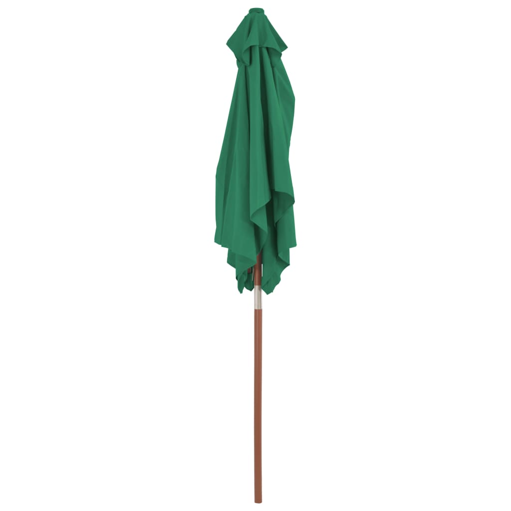 outdoor-parasol-with-wooden-pole-59-1-x78-7-green At Willow and Wine USA!