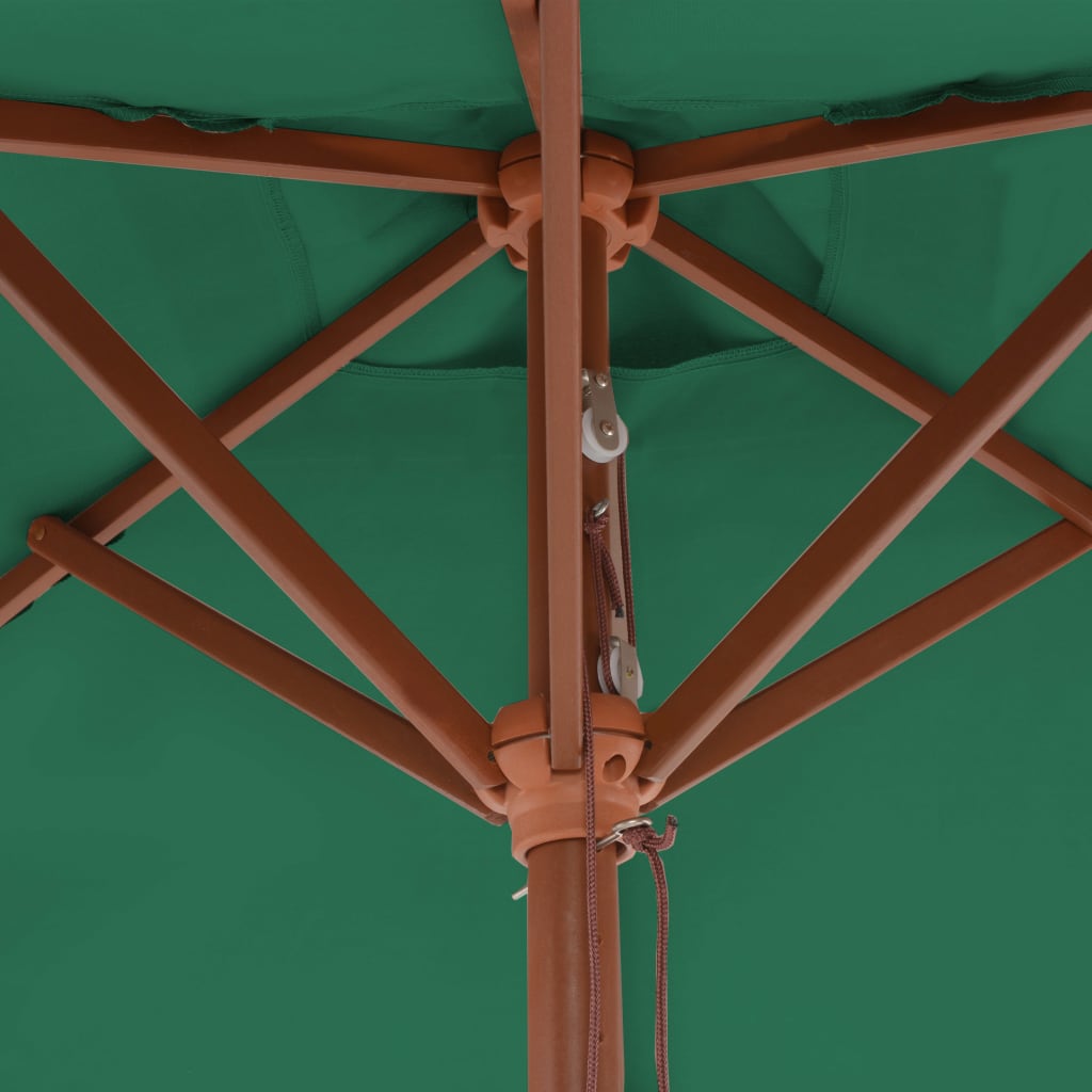 outdoor-parasol-with-wooden-pole-59-1-x78-7-green At Willow and Wine USA!