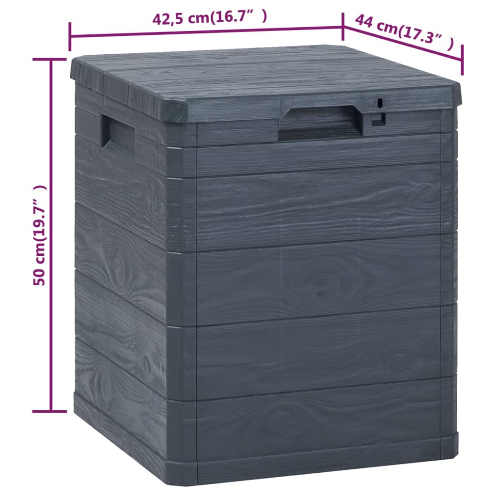 patio-storage-box-23-8-gal-anthracite At Willow and Wine USA!